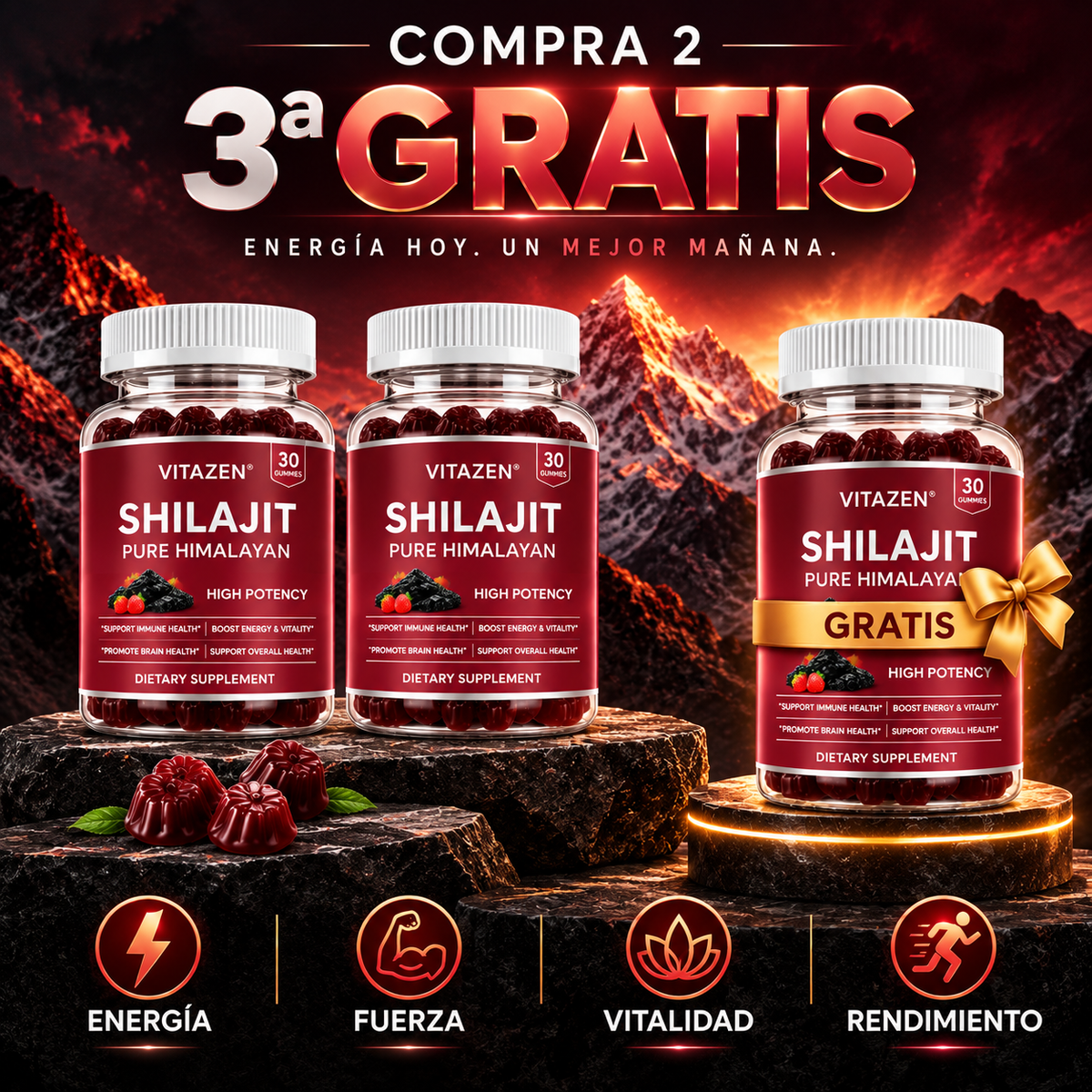 Shilajit Gominolas Premium EDICIÓN LIMITADA